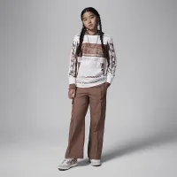 Nike Jordan Big детские Double Cargo Woven Pants цвет коричневый