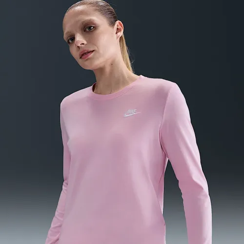 Nike Sportswear Club женская Long-Sleeve футболка Pink