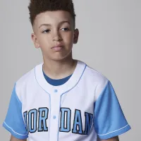 Nike Jordan Big дитячі Baseball Jersey колір білий