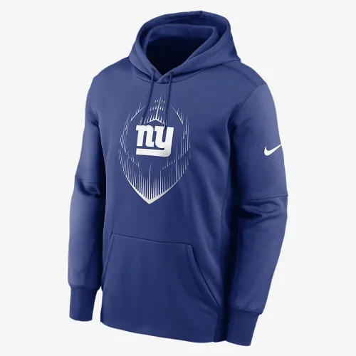 New York Giants Icon Men’s Nike Therma NFL Pullover Толстовка з капюшоном блакитний