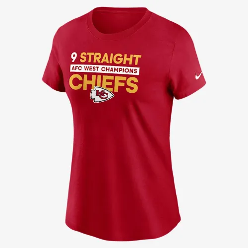 Kansas City Chiefs 9 Straight AFC West Champions жіноча Nike NFL футболка колір червоний