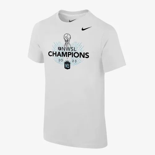 NJ/NY Gotham FC 2023 NWSL Champions Big дитячі Nike футболка колір білий