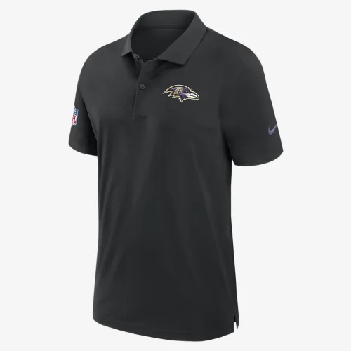 Baltimore Ravens Sideline чоловічі Nike Dri-FIT NFL Polo колір чорний