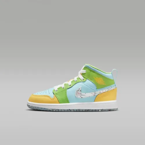 Nike Jordan 1 Mid SE Little Kids' взуття Blue