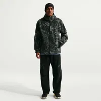 Nike Tech мужские Woven Full-Zip Windrunner Куртка цвет черный