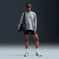 Nike Sportswear Phoenix Fleece женская оверсайз Crew-Neck свитшот цвет серый