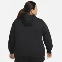 Nike Sportswear Club Fleece женская Pullover Толстовка с капюшоном (большие размеры) цвет черный