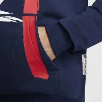 Paris Saint-Germain Standard Issue мужские Nike Dri-FIT Soccer Pullover Толстовка с капюшоном синий