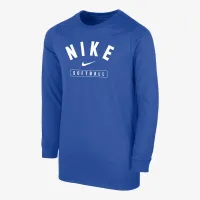 Nike Big дитячі Softball Long-Sleeve футболка блакитний