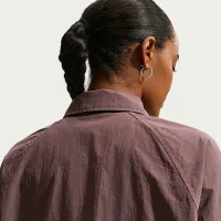 Nike Sportswear женская оверсайз Coaches Куртка цвет фиолетовый