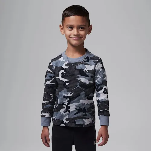 Nike Jordan Brooklyn Essentials Toddler Camo Long Sleeve Top колір сірий