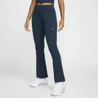 Nike Sportswear Chill Knit женская Tight Mini-Rib Flaцвет красный лосины синий