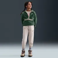 Nike Sportswear Club Fleece Big дитячі Loose 1/4-Zip Толстовка з капюшоном колір зелений