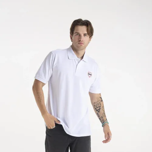 Футболка Prosto Klasyk Polo Dine KL232MTEE3011L - Белая
