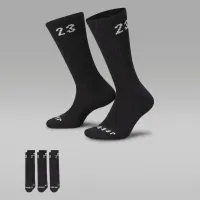 Nike Jordan Essentials Crew шкарпетки (3 пар) колір чорний