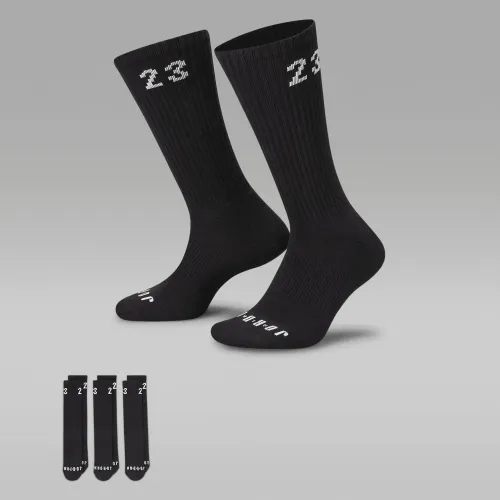 Nike Jordan Essentials Crew носки (3 пары) цвет черный