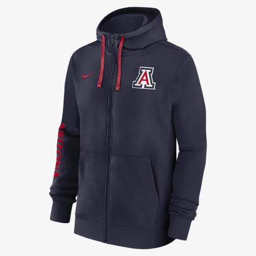 Arizona Wildcats Sideline Team Issue мужские Nike College Full-Zip Толстовка с капюшоном синий