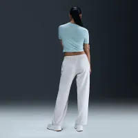 Nike Sportswear Chill Knit жіноча Slim Cropped футболка блакитний