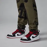 Nike Jordan Brooklyn Fleece Big детские Printed Pants цвет зеленый