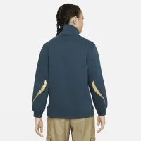Nike Sportswear Club Fleece Big детские (Girls') Long-Sleeve Funnel-Neck Top цвет зеленый