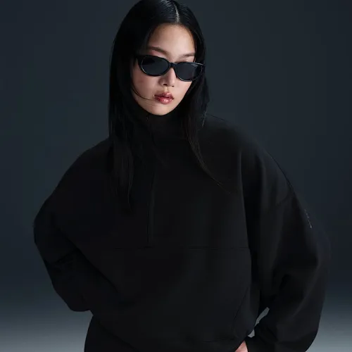 Nike 24.7 ImpossiblySoft жіноча Dri-FIT оверсайз 1/2-Zip Top колір чорний