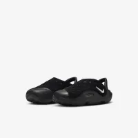 Nike Aqua Swoosh Little дитячі босоніжки колір чорний