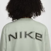 Nike Sportswear женская Loose Long-Sleeve футболка цвет зеленый