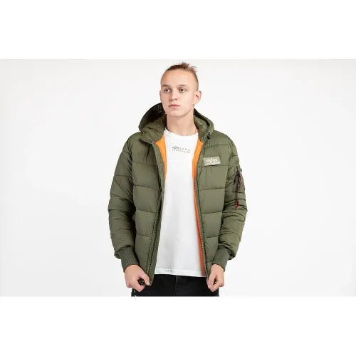 Куртка Alpha Industries Hooded Puffer 118113257 - зелена