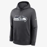 Seattle Seahawks Club Logo мужские Nike NFL Pullover Толстовка с капюшоном цвет серый