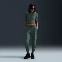 Nike Sportswear Tech Fleece женская Mid-Rise Joggers цвет зеленый