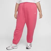 Nike Sportswear Phoenix Fleece женская С высокой Талией оверсайз Sweatpants (большие размеры) Pink