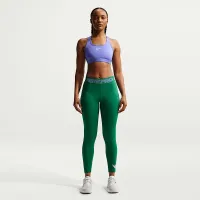 Nike Pro женская Mid-Rise 7/8 лосины цвет зеленый