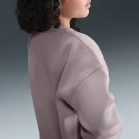 Nike Sportswear Club Fleece Big дитячі оверсайз світшот колір фіолетовий