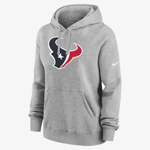 Houston Texans Club женская Nike NFL Pullover Толстовка с капюшоном цвет серый