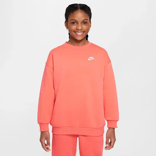Nike Sportswear Club Fleece Big детские оверсайз свитшот Orange