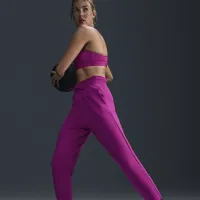 Nike Therma-FIT One женская С высокой Талией 7/8 Joggers цвет фиолетовый