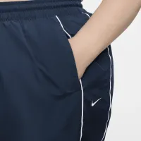 Nike Windrunner жіноча З високою талією Woven Open-Hem Pants (великі розміри) блакитний