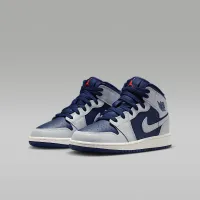 Nike Air Jordan 1 Mid Big детские Кроссовки синий