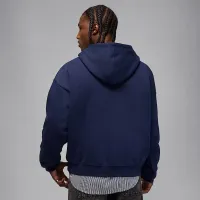 Nike Jordan Brooklyn Fleece мужские оверсайз Pullover Толстовка с капюшоном синий