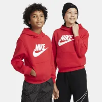 Nike Sportswear Club Fleece Big дитячі Толстовка з капюшоном колір червоний