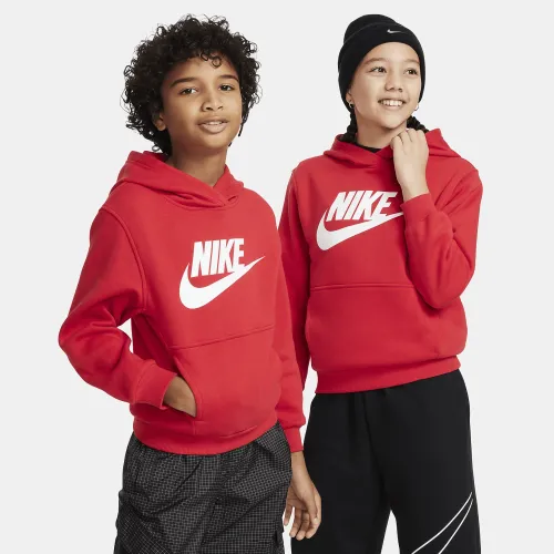 Nike Sportswear Club Fleece Big дитячі Толстовка з капюшоном колір червоний