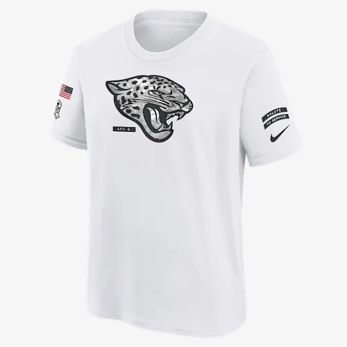 Jacksonville Jaguars Salute to Service Primary Edge Legend Big детские Nike Dri-FIT NFL футболка цвет белый
