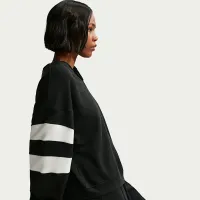 Nike Sportswear Club Fleece женская оверсайз V-Neck свитшот цвет черный