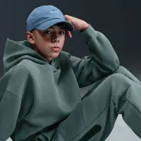 Nike Sportswear Tech Fleece Big детские (для мальчиков) Open-Hem Pants цвет серый