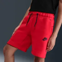 Nike Sportswear Tech Fleece Big детские (для мальчиков) шорты цвет красный