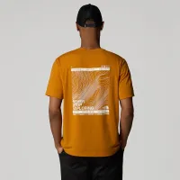 Футболка The North Face Topographic Foundation 0A8A4W1KO1 - помаранчева