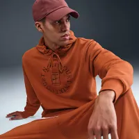 NikeCourt Heritage чоловічі Dri-FIT French Terry Tennis Pullover Толстовка з капюшоном колір коричневий