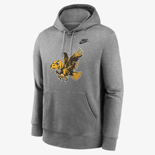 Iowa Hawkeyes Legacy Club Primary Logo чоловічі Nike College Pullover Толстовка з капюшоном колір сірий