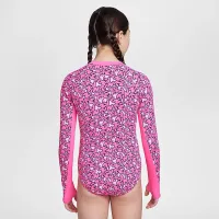 Nike Swim Big дитячі (Girls') Long-Sleeve One-Piece Pink