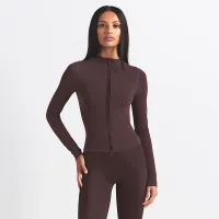 NikeSKIMS Vintage Seamless женская Full-Zip Куртка цвет коричневый
